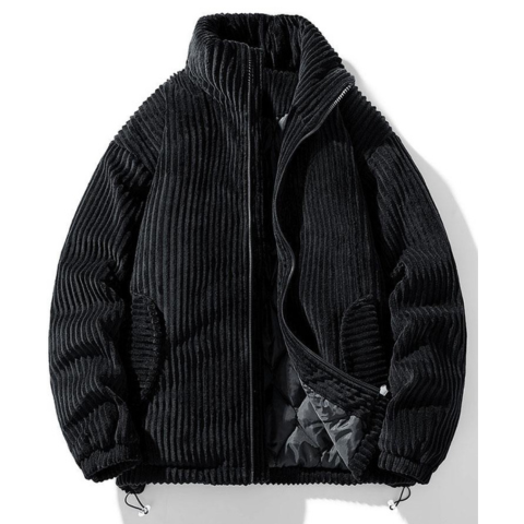 Men's Carlos high collar full-zip jacket urban style premium warmth modern fit city wear