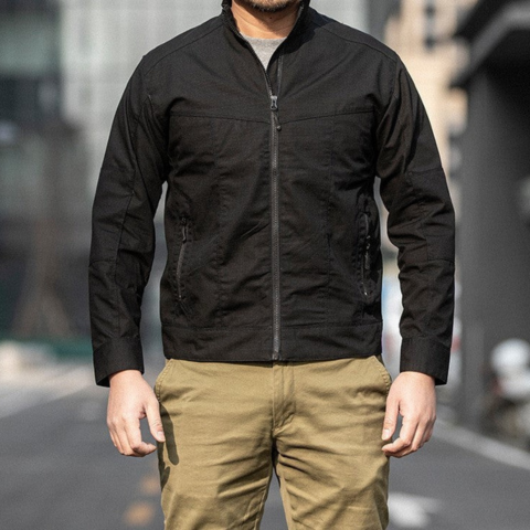 Men's lightweight windproof zip windbreaker jacket in urban slim fit with discreet minimalist design