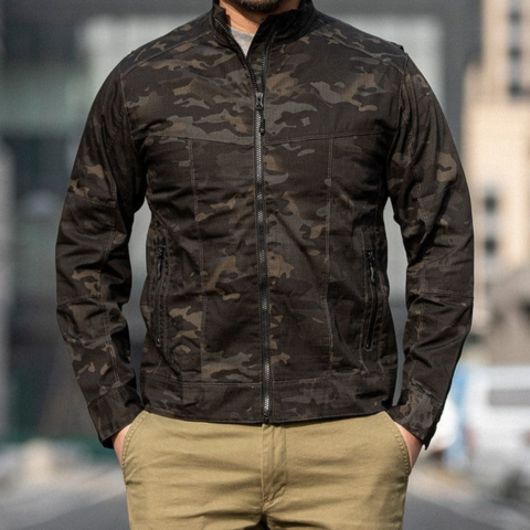 Men's lightweight windproof zip windbreaker jacket in urban slim fit with discreet minimalist design