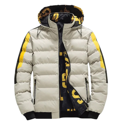 Men's lightweight winter sports jacket in contemporary cut with insulated warmth and sleek active fit
