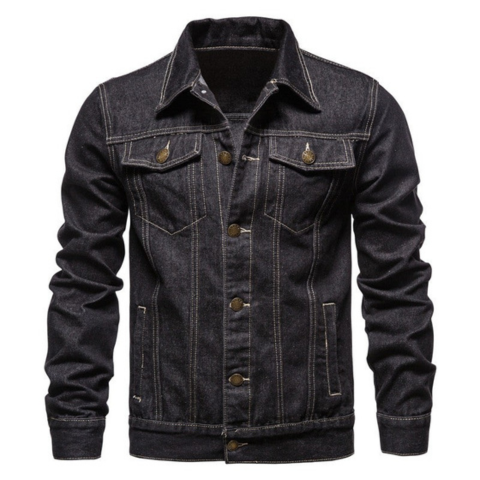 Men's short jacket slim modern fit timeless style versatile layering piece for office or casual wear