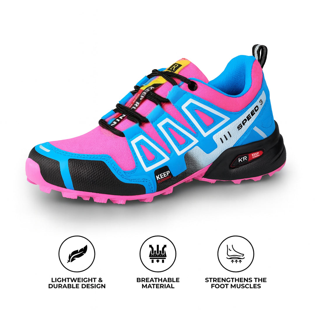 Urbann Vibe Hike Balance unisex lightweight walking shoes with podiatry-supported cushioning in neutral tones