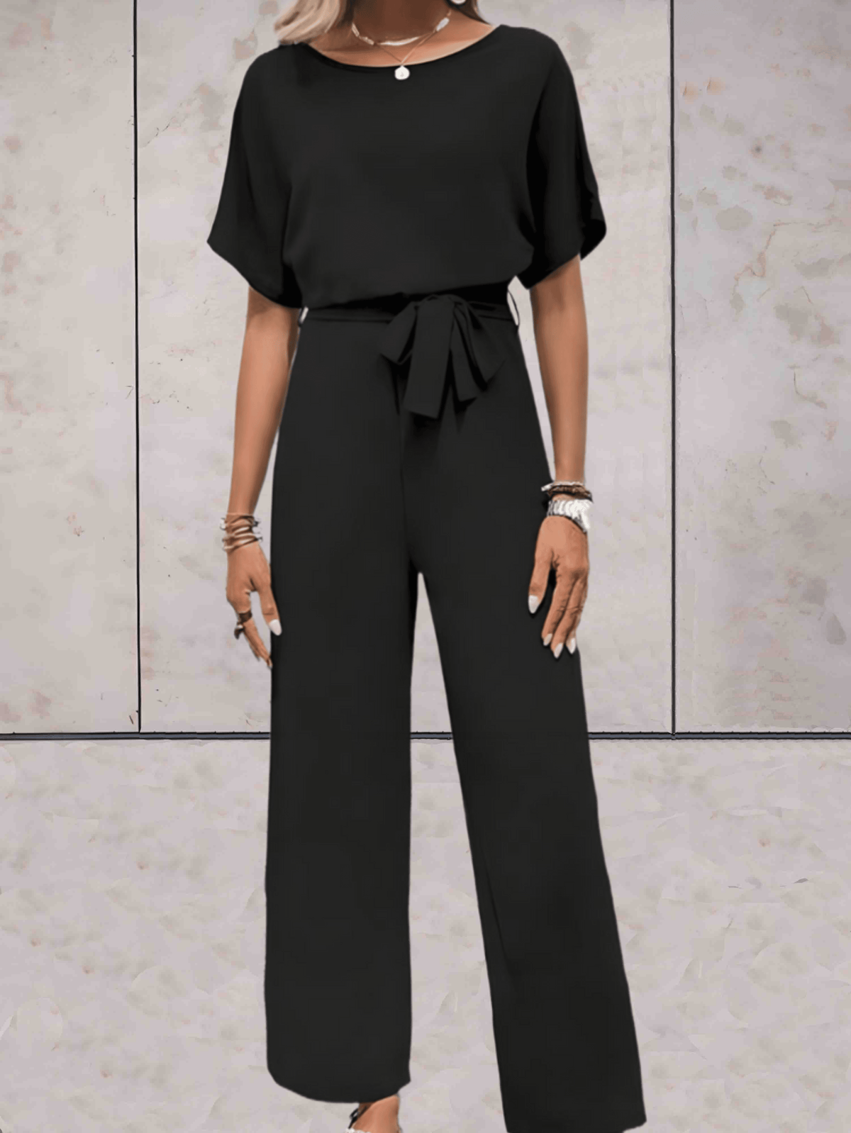 Cali | Women's Two Piece Set Short Sleeve Top Wide Leg Pants