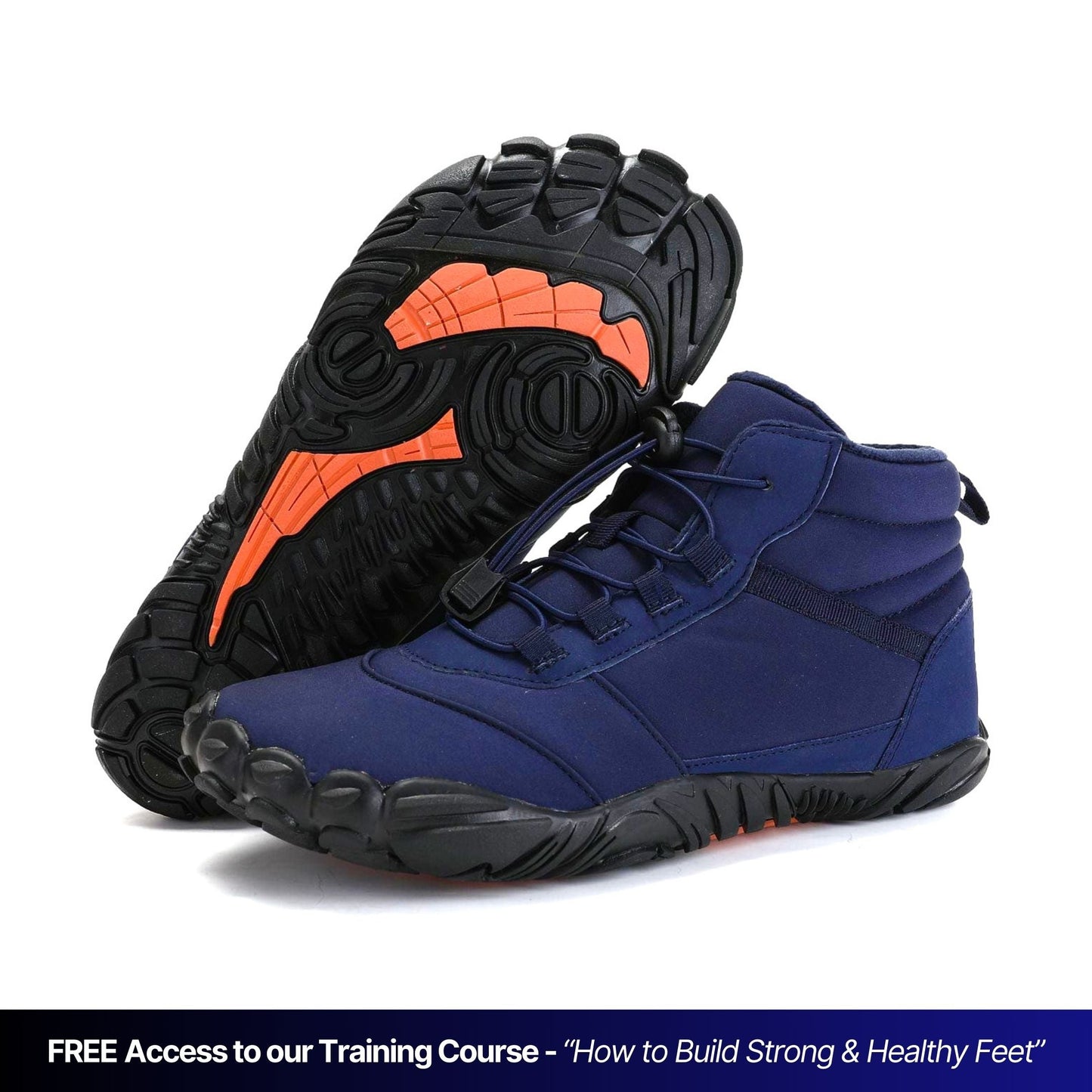 Paleo high-top barefoot shoes wide toe box flexible winter boots for nature lovers