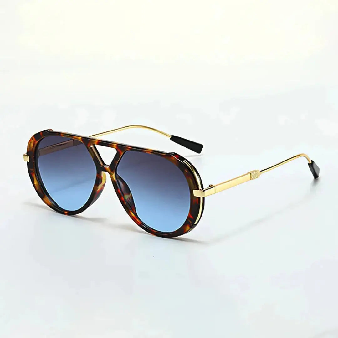 Pard aviator sunglasses lightweight retro frame UV400 protection bold fashion statement