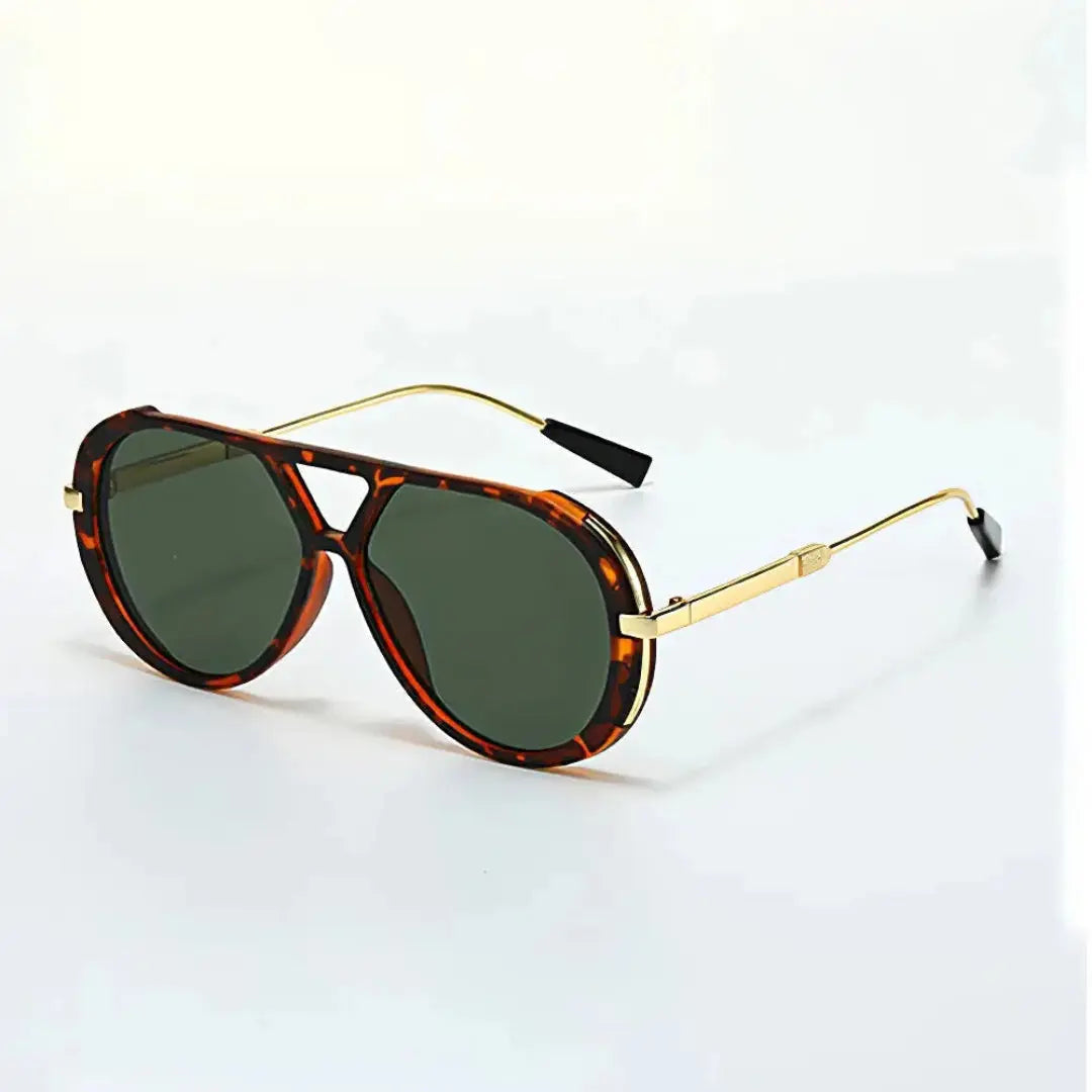 Pard aviator sunglasses retro lightweight frame bold UV400 tinted lenses for fashion-forward style