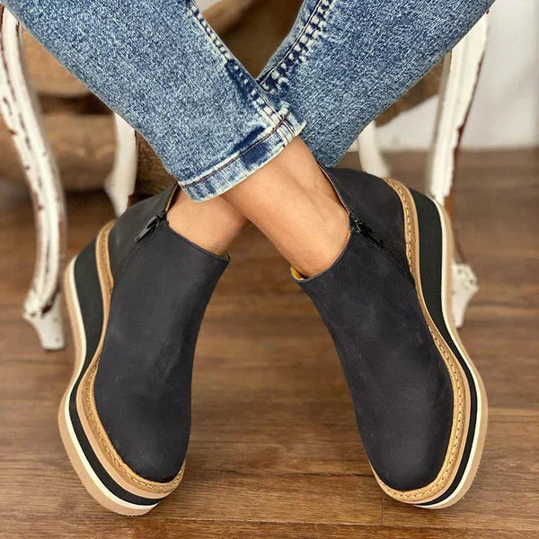 Carina women's premium leather boots, sleek everyday style with timeless elegant design