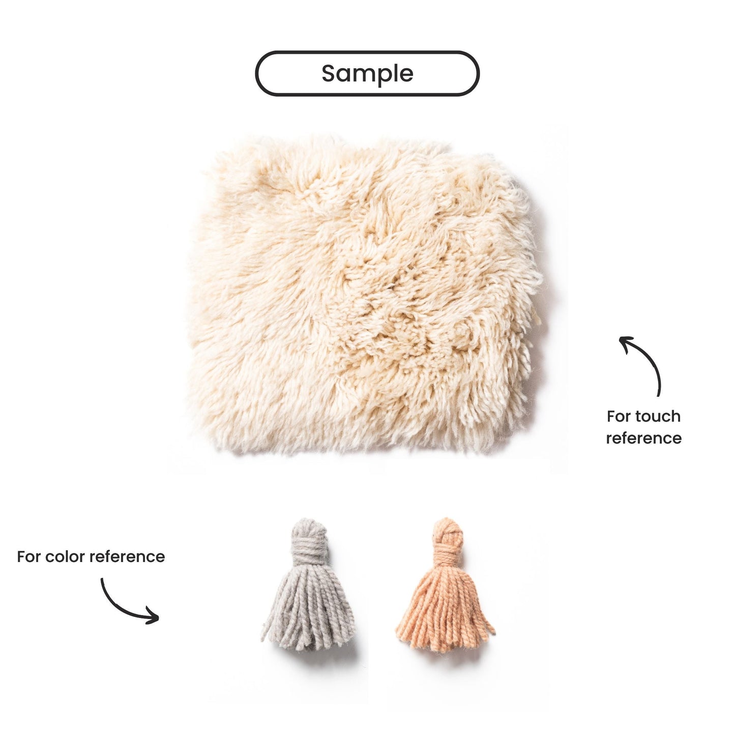 Petra Round luxury shag Moroccan rug handwoven New Zealand wool soft plush Beni Mrirt round silhouette