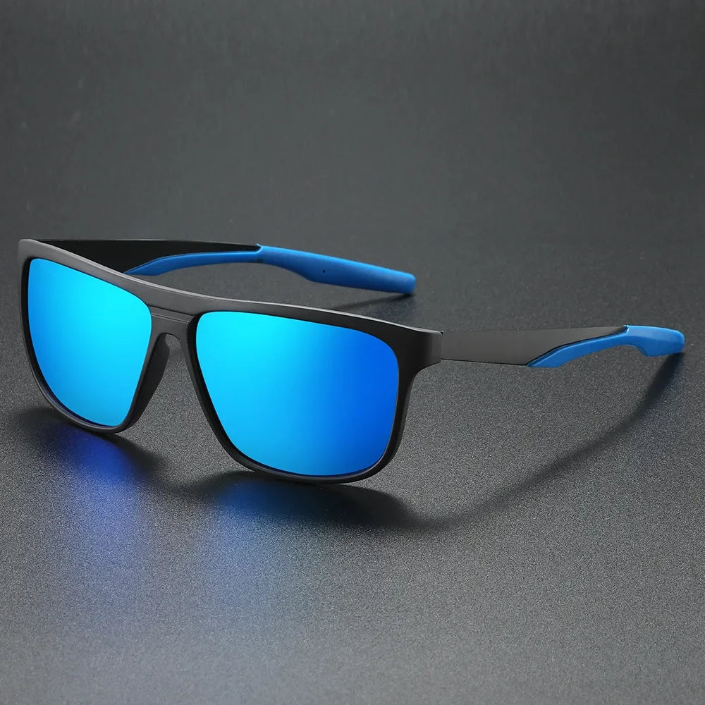 Phantom Edge matte-black rectangular performance sunglasses lightweight aerodynamic anti-glare athletic frame