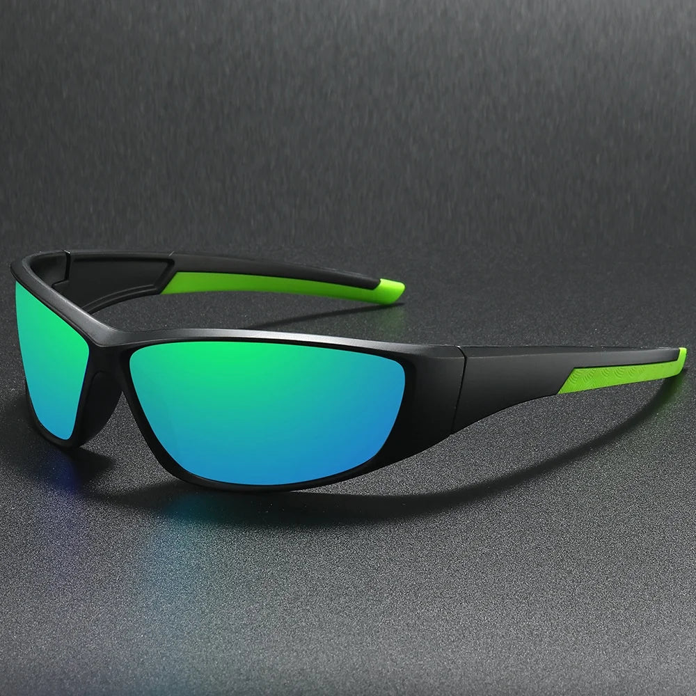 Matte black wraparound sport sunglasses with aerodynamic fit and UV protection for athletes