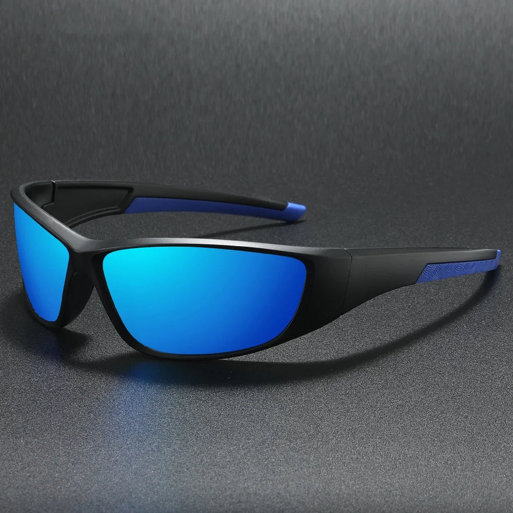 Matte black wraparound sport sunglasses with aerodynamic fit and UV protection for athletes