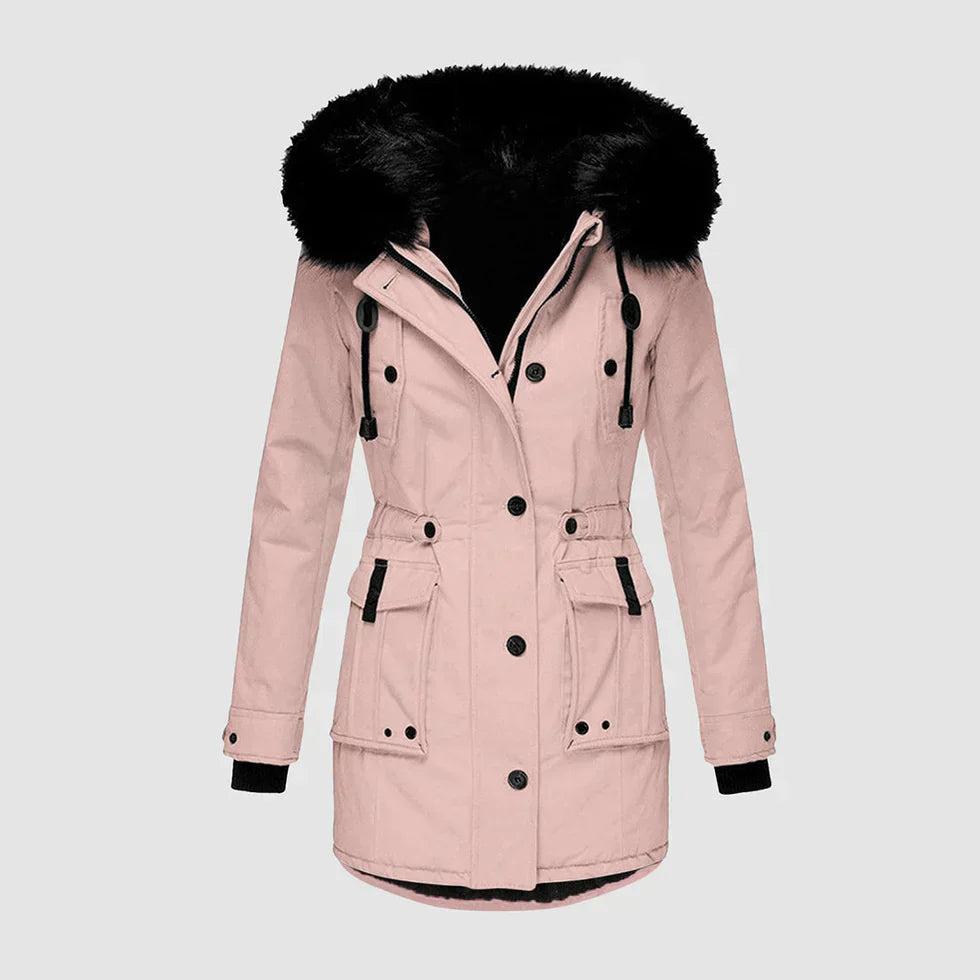 Saige women's waterproof winter jacket warm-lined sleek silhouette for outdoor everyday wear