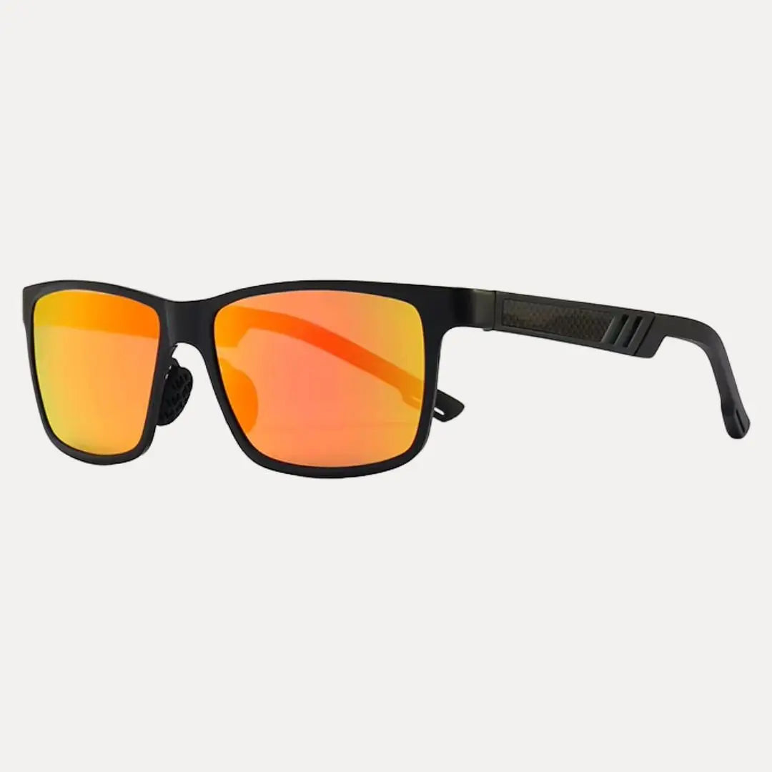 Titan polarized driving sunglasses aluminum magnesium rectangular frame UV400 glare reduction lightweight
