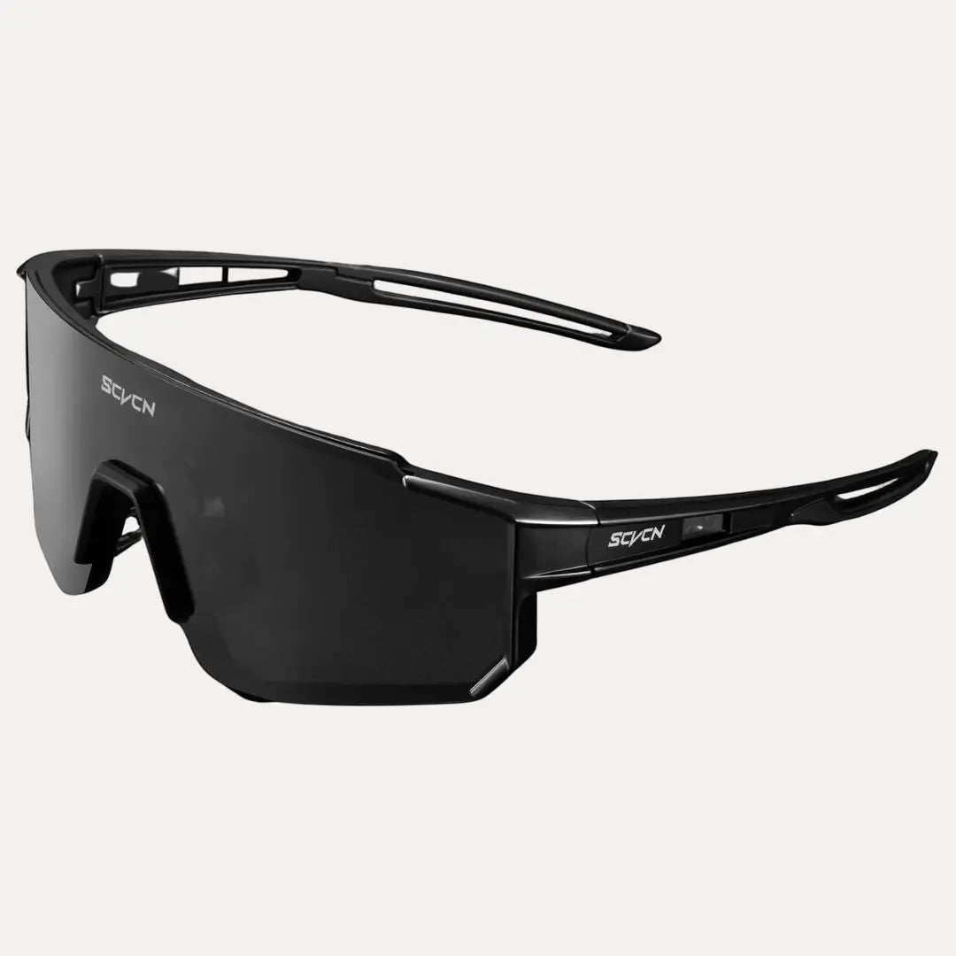 ProShield wraparound cycling sunglasses UV400 aerodynamic frame for serious cyclists wind protection