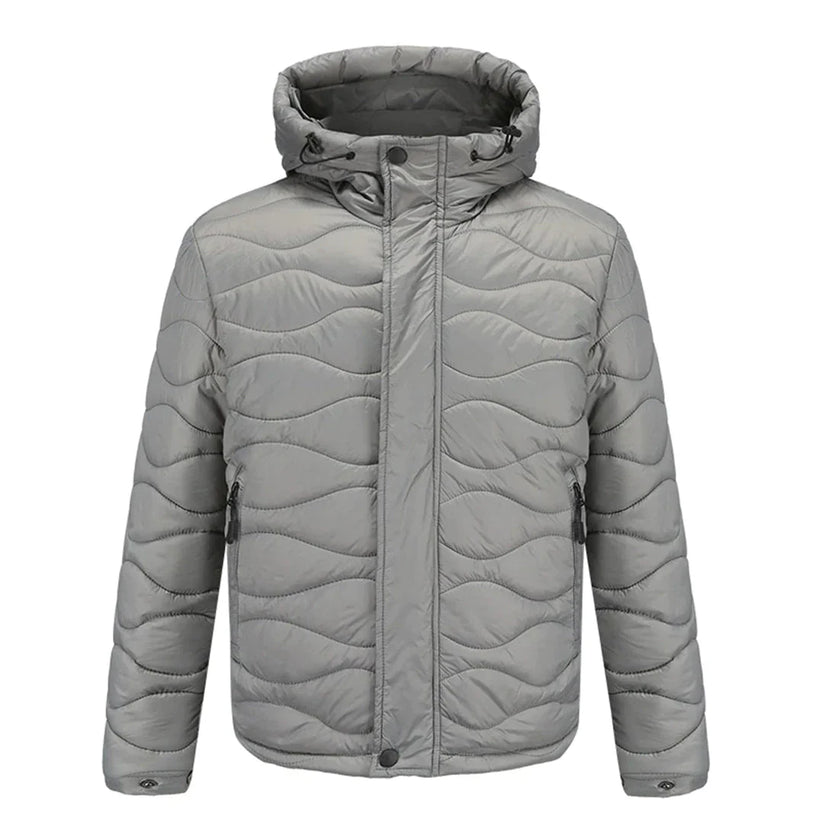 Markus lightweight windproof hiking jacket in neutral tone with sporty silhouette and durable finish