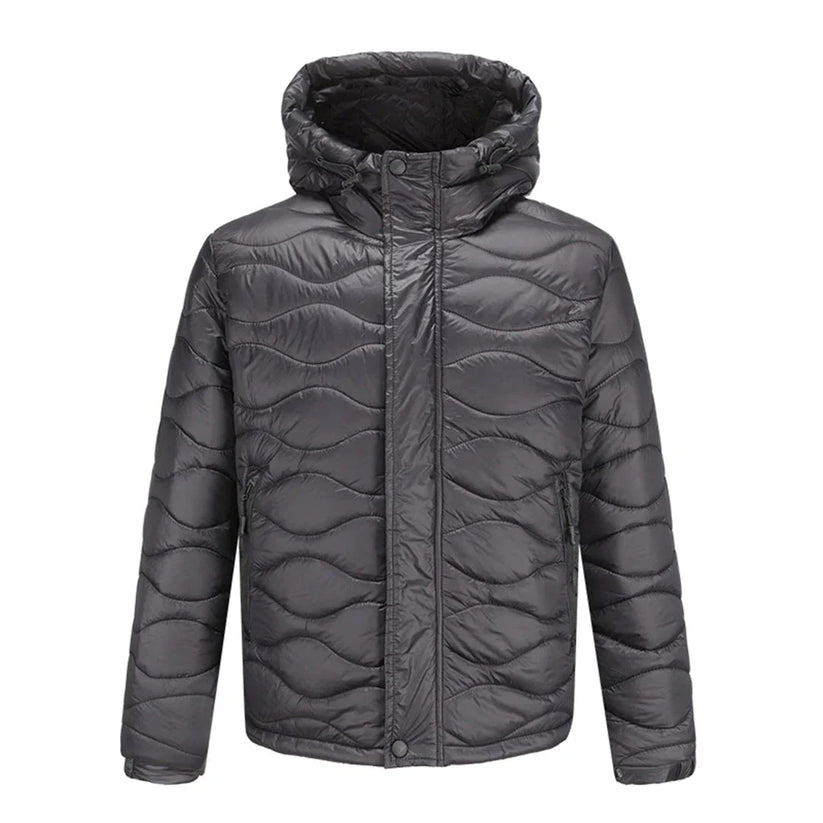 Markus lightweight windproof hiking jacket in neutral tone with sporty slim silhouette and durable finish