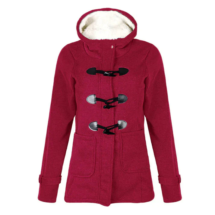 Women's hooded jacket in versatile style, durable all-weather outerwear with practical everyday protection