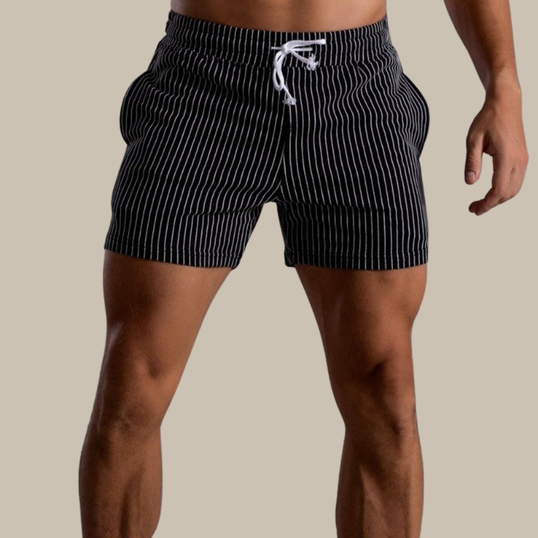 Arno men's black super stretchy fitness shorts form-fitting design for ultimate flexibility