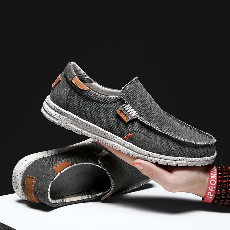 Clayborne canvas slip-on shoes breathable lightweight non-slip outsole casual comfort sneakers for professionals