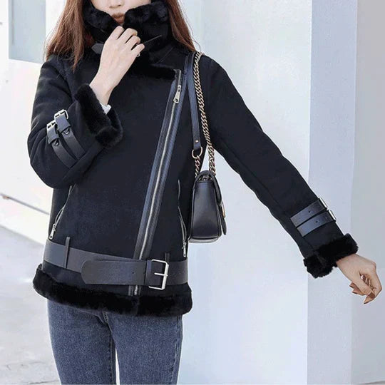 Women's ultra-warm insulated winter jacket modern slim silhouette lightweight warmth for cold days