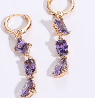 Beatrix | Colorful Crystal Earrings for Women with Sparkling Stones - Urbann-Vibe