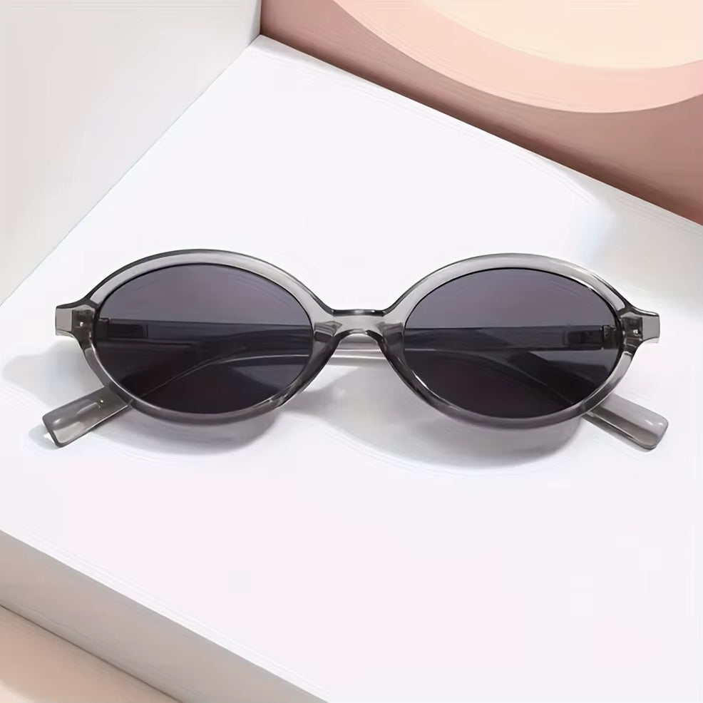 Demi retro oval sunglasses premium acetate UV400 gold hinges ultra-light minimalist women