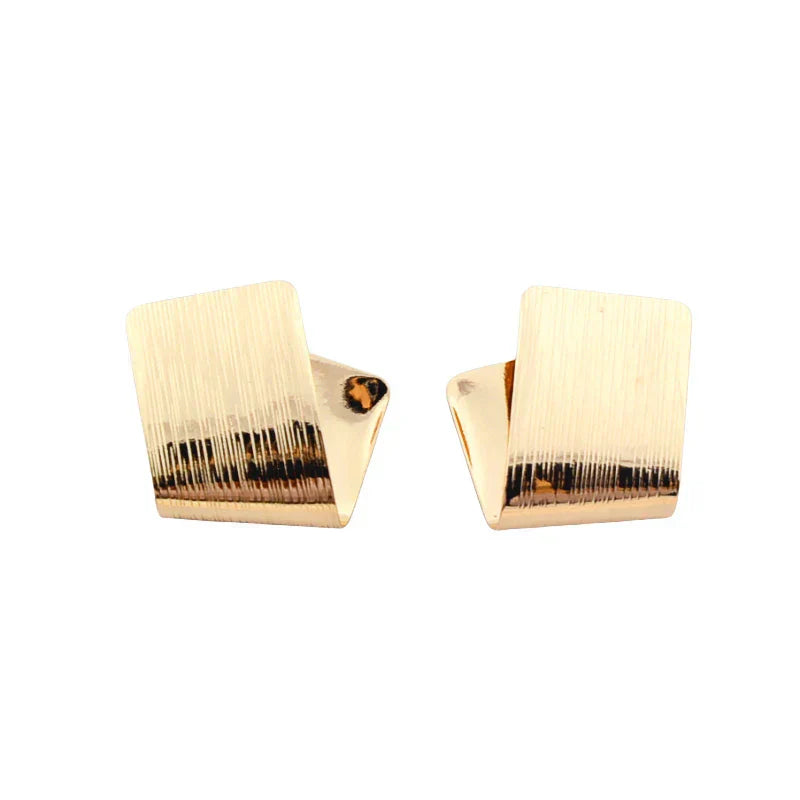 Beatrix asymmetrical minimalist stud earrings for women, lightweight modern everyday elegance