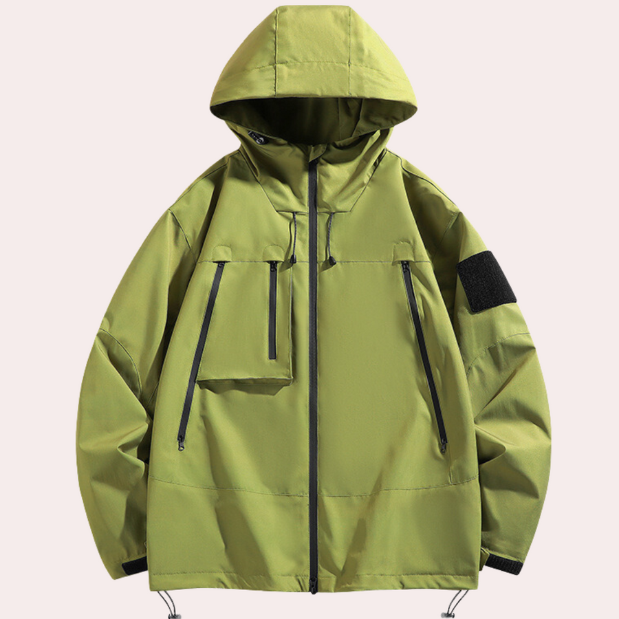 Men's Roger navy windproof jacket slim fit lightweight outdoor layer with wind protection