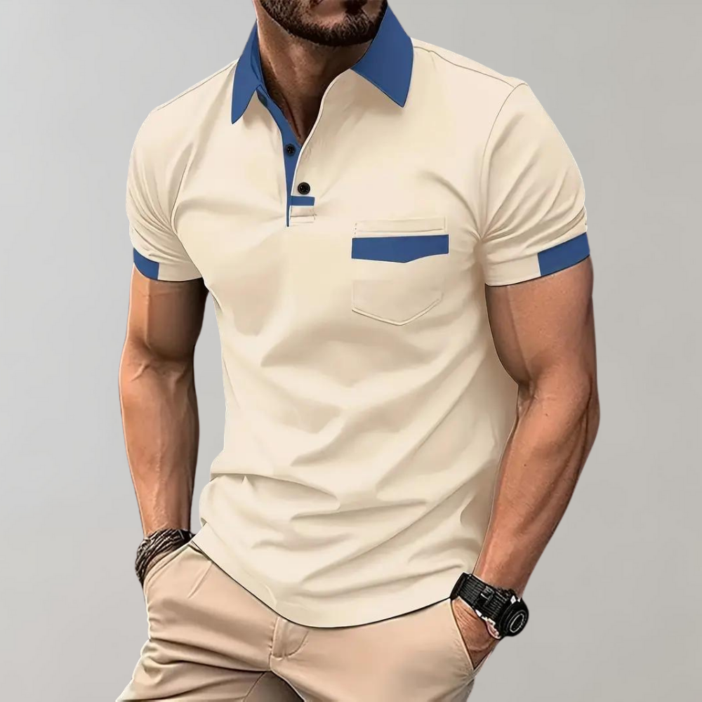 Raf men's navy blue classic polo shirt breathable premium comfort slim fit everyday wear