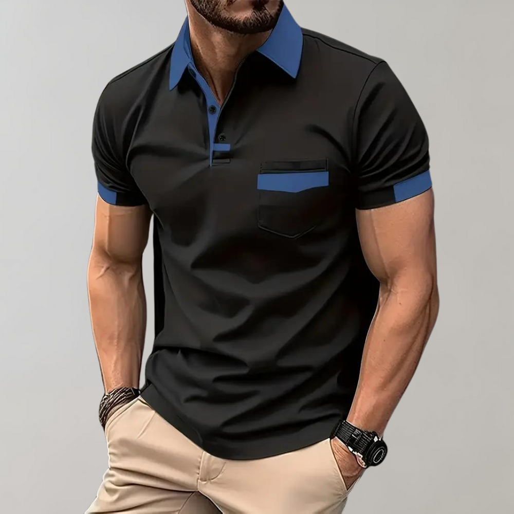 Raf men's polo shirt navy blue classic fit breathable premium fabric versatile everyday wear