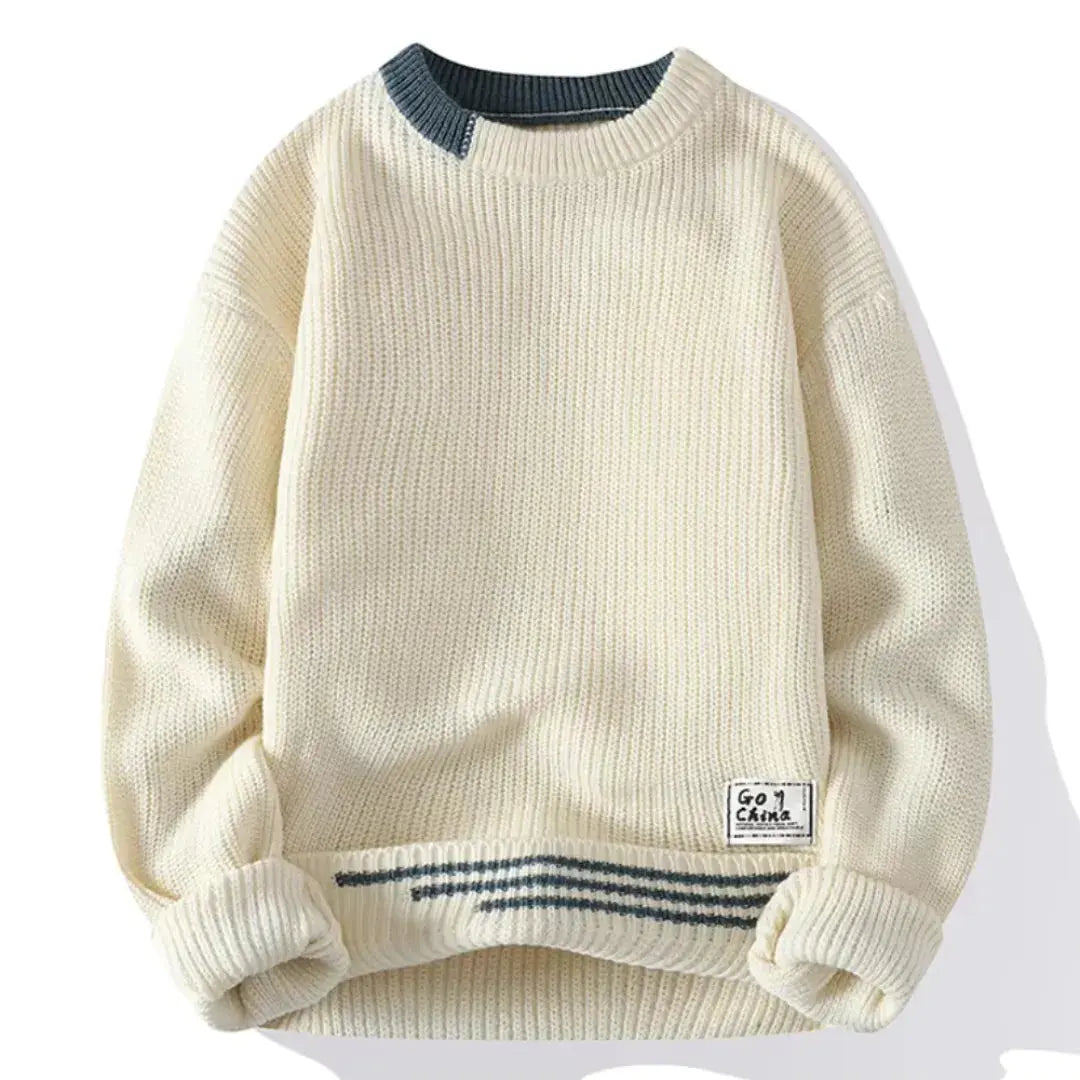 Raphael relaxed-fit crewneck sweater soft cozy knit neutral tone vintage-inspired casual everyday warmth