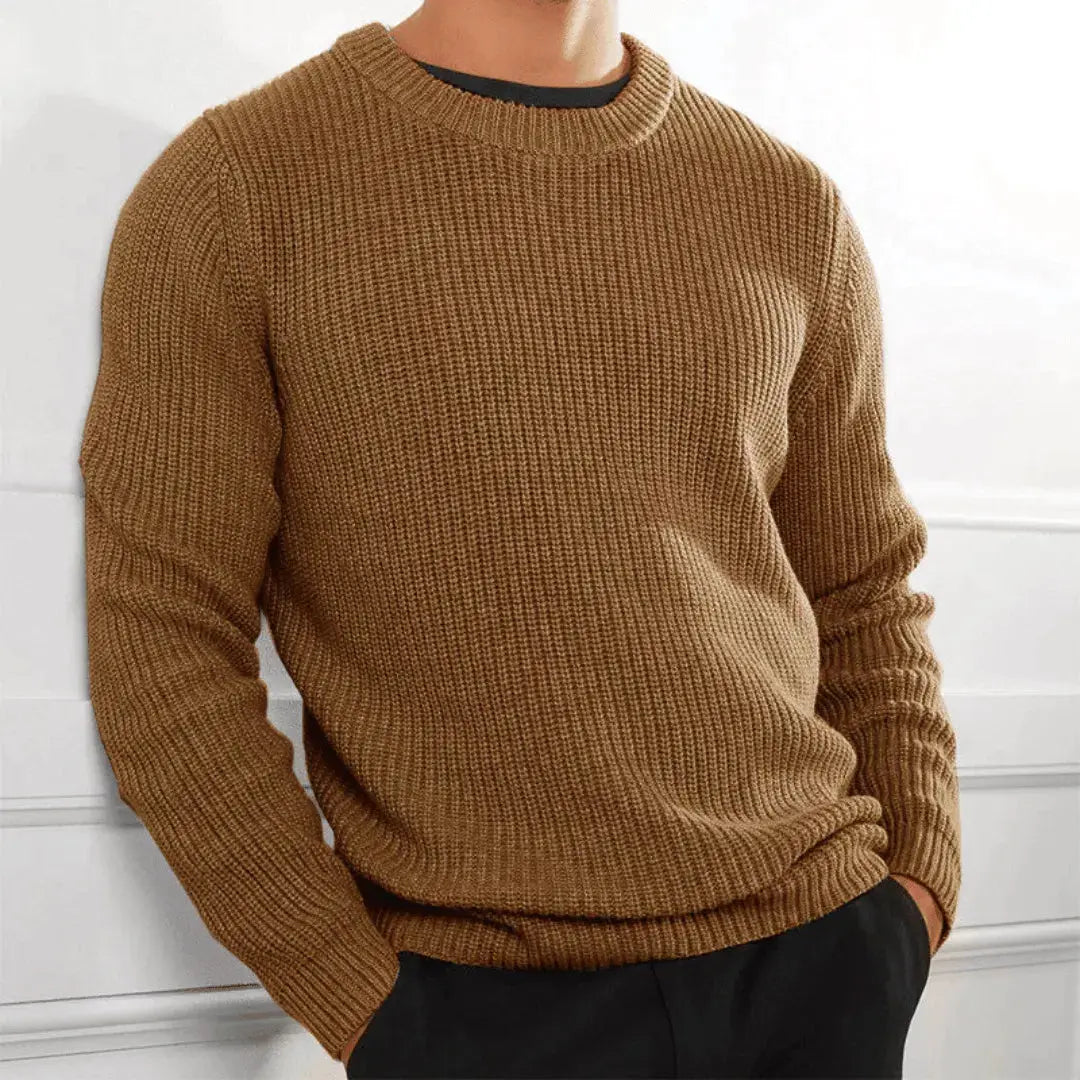 Raphaël Roux handmade crewneck sweater premium acrylic knit soft everyday luxury refined silhouette