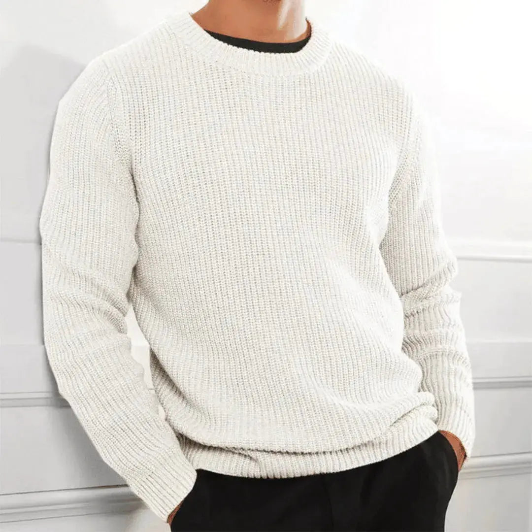 Raphaël Roux handmade crewneck sweater premium acrylic knit soft everyday luxury refined silhouette