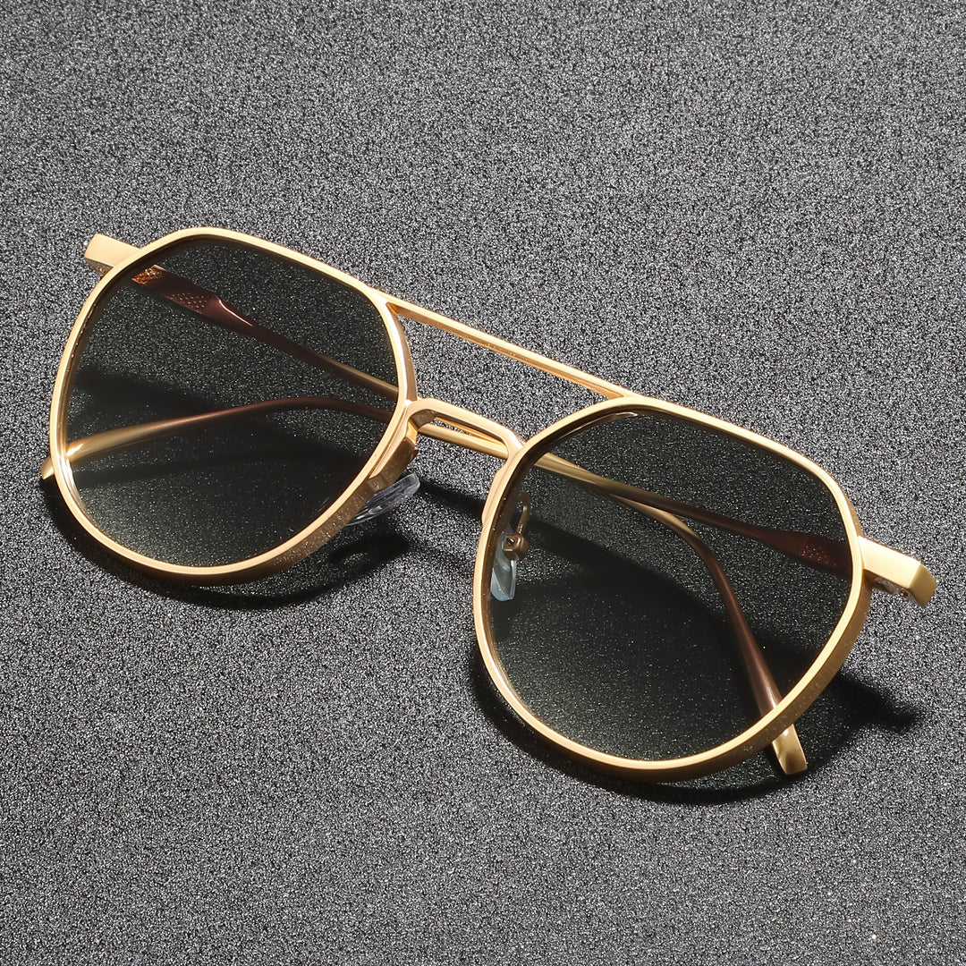 Men's retro round sunglasses classic vintage style UV400 protection zinc alloy frame daily wear