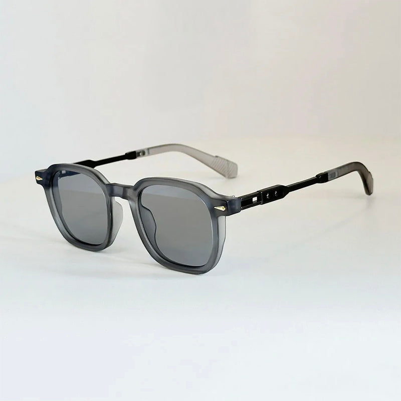 Bold square polarized sunglasses UV400 protection sleek unisex frame modern fashion-forward style