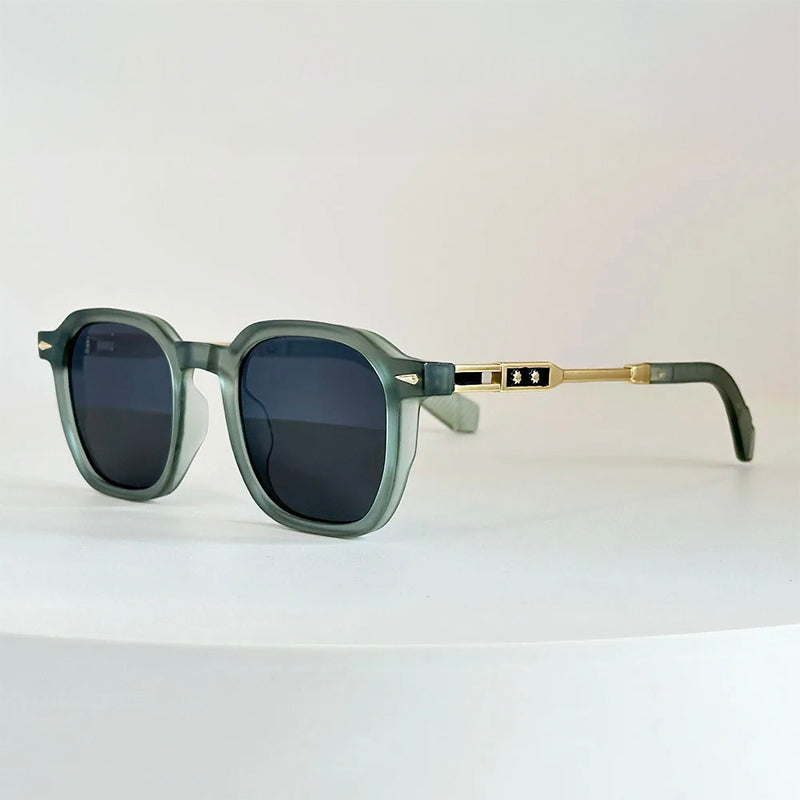 Bold square polarized sunglasses UV400 protection modern fashion-forward silhouette