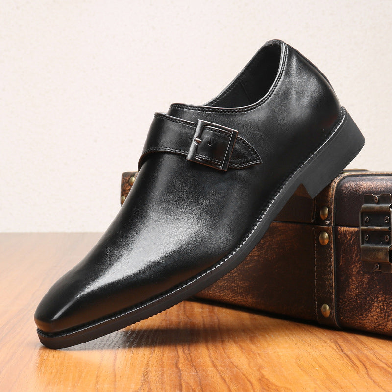 Ridgeway Oxford brown PU leather dress shoes smooth finish office-ready comfort for professionals