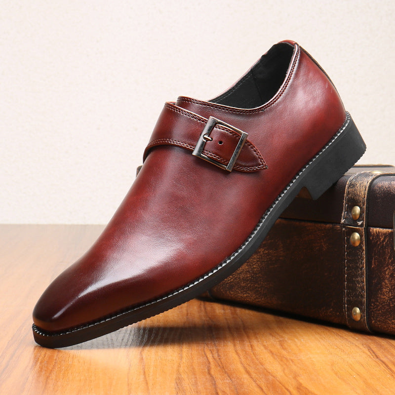 Ridgeway Oxford dress shoes smooth black PU leather classic lace-up silhouette rubber sole office-ready