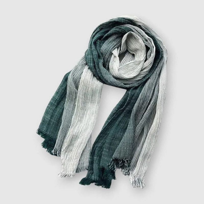 Rivermont striped cotton blend scarf lightweight breathable versatile accessory for fashion-forward women
