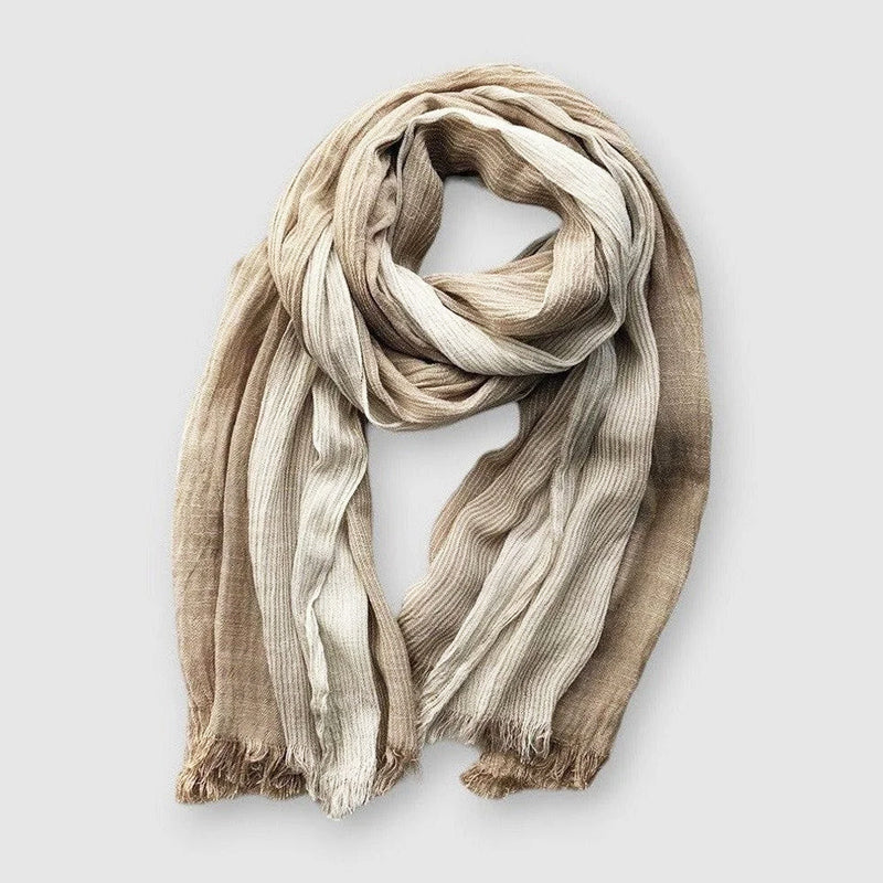 Rivermont striped cotton blend scarf lightweight breathable versatile accessory for women