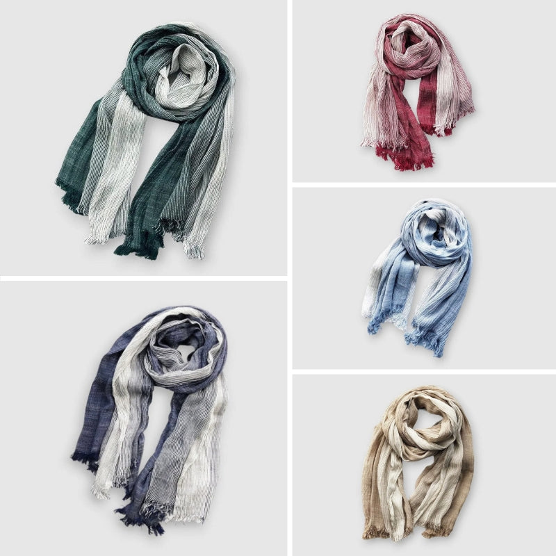 Rivermont striped cotton blend scarf lightweight versatile accessory for fashion-forward women