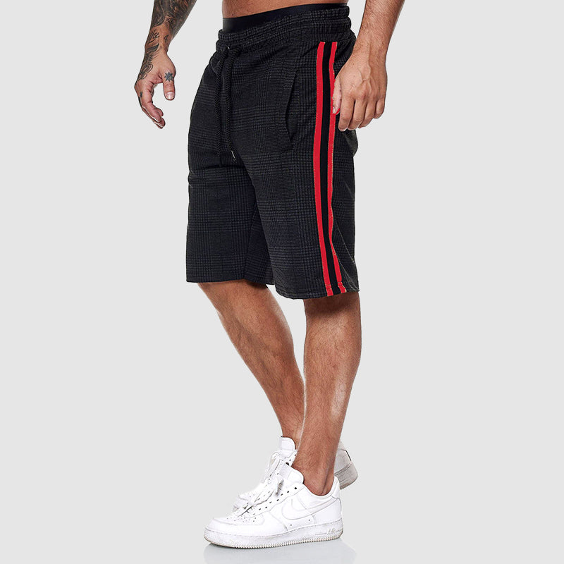 Roberto Russo men's plaid shorts knee-length relaxed fit ultra-breathable flexible casual wear