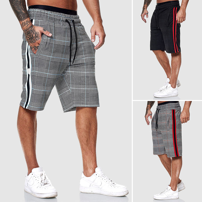 Roberto Russo men's plaid shorts knee-length relaxed fit ultra-breathable flexible casual wear