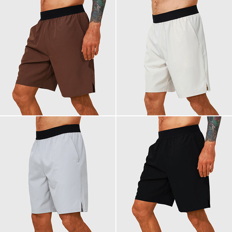Roberto Russo Enduro men's black running shorts lightweight quick-dry performance fit polyester blend
