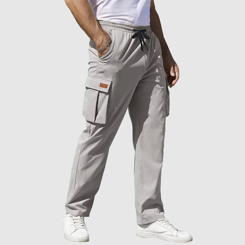 Roberto Russo Explorer cargo pants straight loose fit polyblend multiple pockets urban style