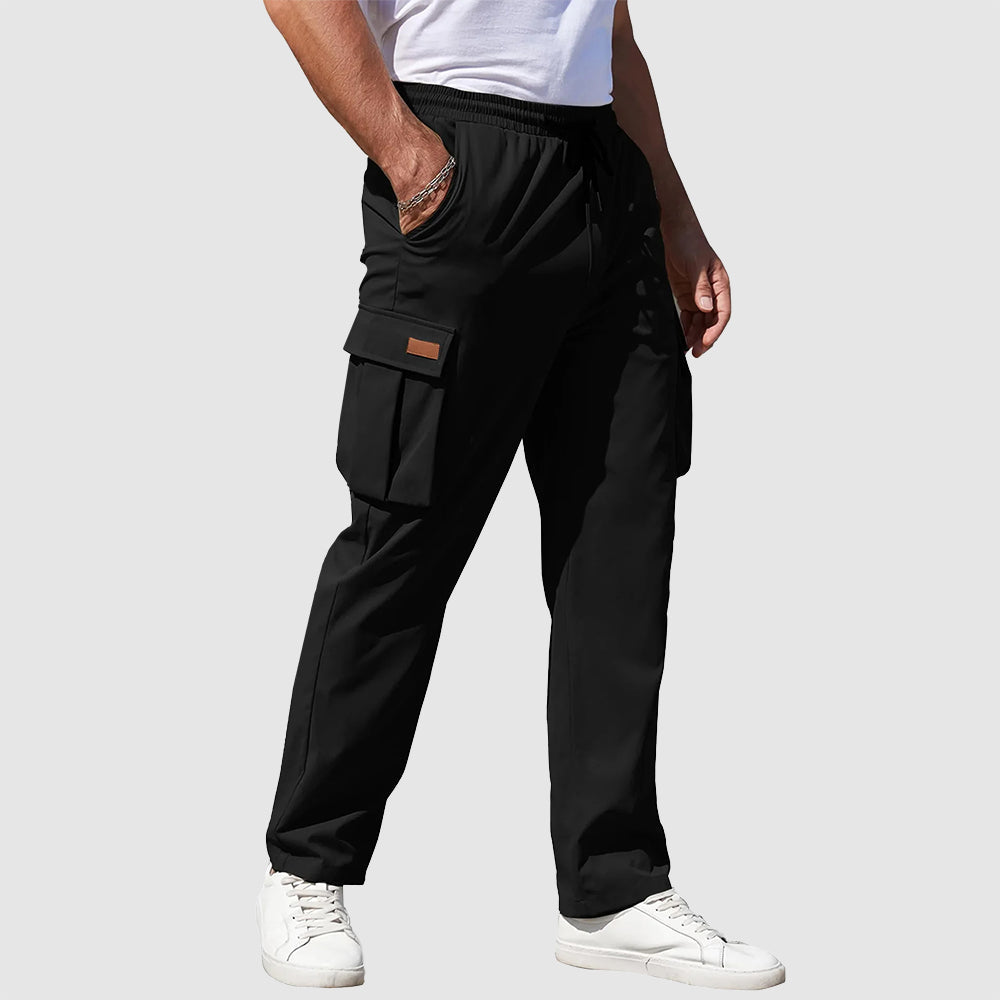 Roberto Russo Explorer cargo pants straight loose fit polyblend multiple pockets urban style
