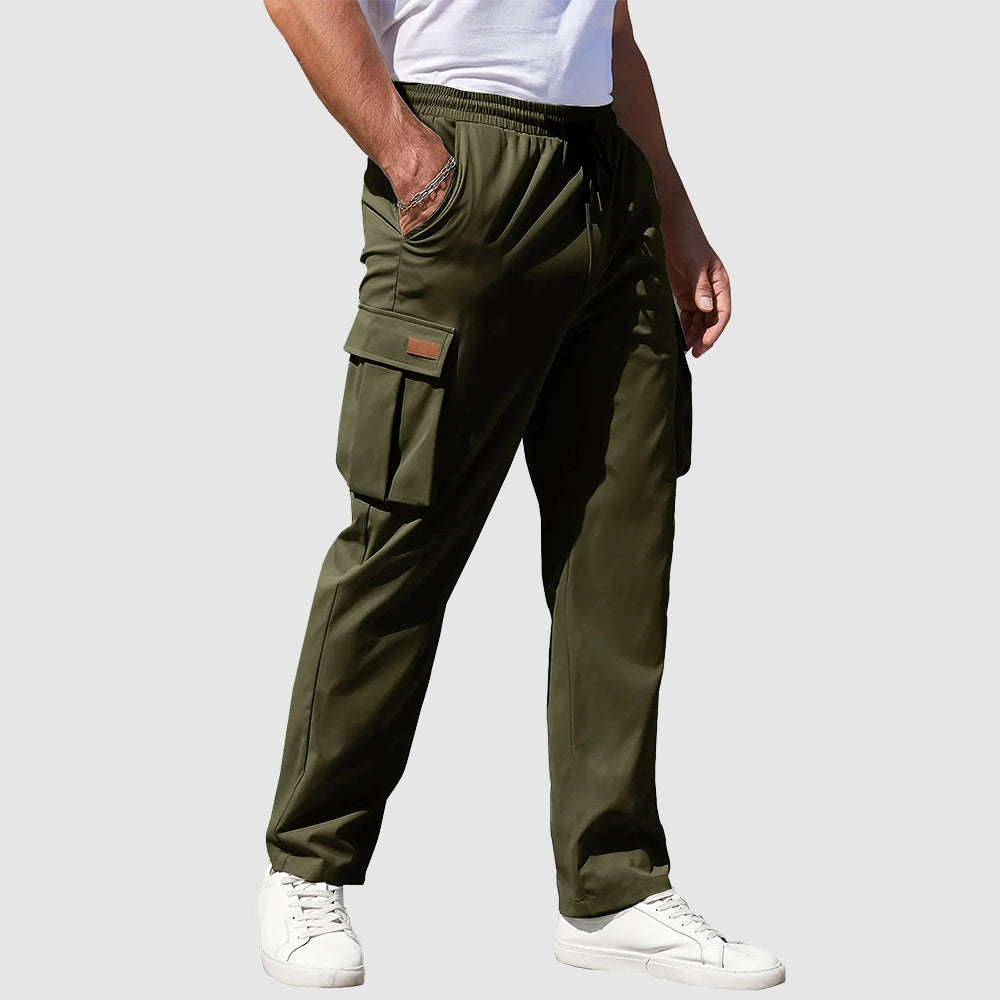 Roberto Russo Explorer cargo pants straight loose fit polyblend multiple pockets urban style