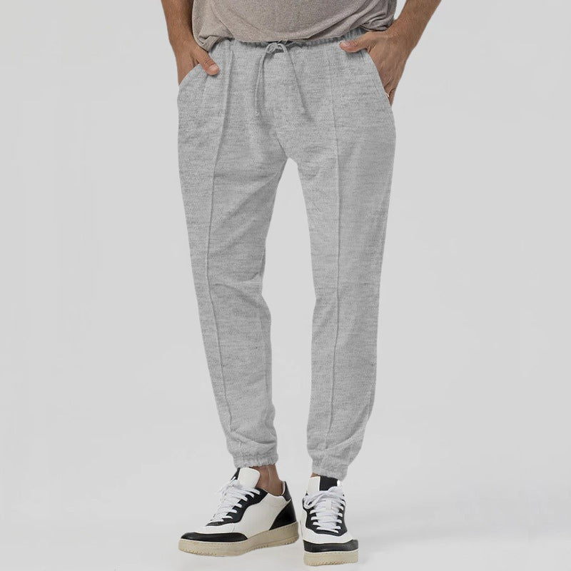 Roberto Russo Flex Motion Pants navy cotton blend tapered fit with micro-bounce elastic waistband