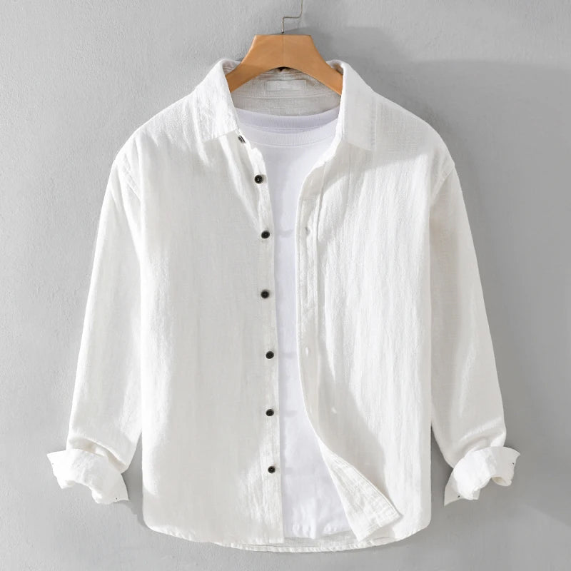 Roberto Russo white cotton dress shirt button closure slim fit for professionals