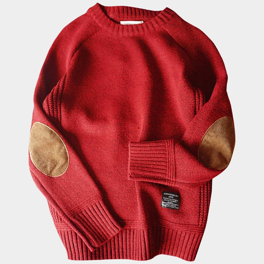 Roberto Russo New York wool sweater ribbed cuffs premium knit urban professional timeless style